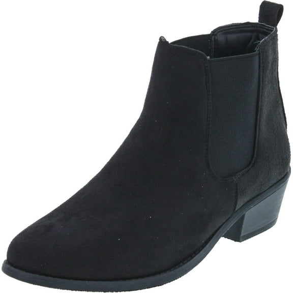 Refresh Women's Tildon-03 Low Heel Slip On Solid Ankle Boot