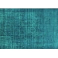thumbnail image 1 of Ahgly Company Machine Washable Indoor Rectangle Oriental Turquoise Blue Industrial Area Rugs, 2' x 4', 1 of 4