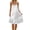 White, variant on Admvng Satin Dress for Women Round Neck Backless Casual Summer Ruffle Hem Nightgown