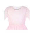thumbnail image 4 of Girls Dress Pink Lotus Sleeve Lace Princess Party Dress 10 Years, 4 of 6