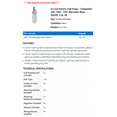 thumbnail image 2 of In-Line Electric Fuel Pump - Compatible with 1986 - 1991 Mercedes-Benz 560SEL 5.6L V8 1987 1988 1989 1990, 2 of 2