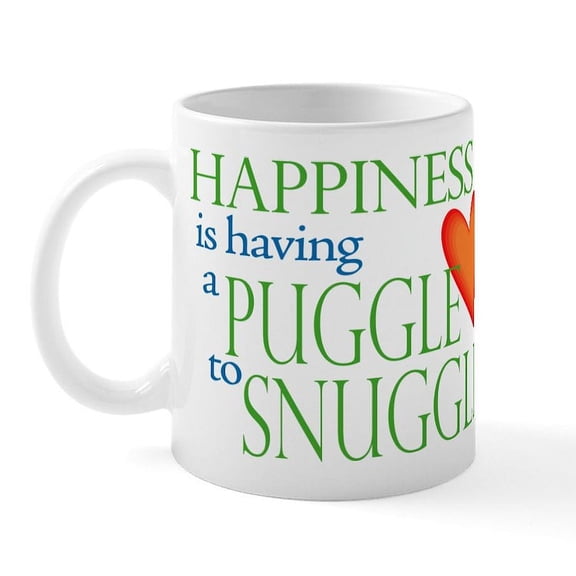 CafePress - Snuggle Puggles Mug - 11 oz Ceramic Mug - Novelty Coffee Tea Cup