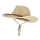 thumbnail image 1 of Sombrero de Sol de Paja con Correa Gorro de Panamá Estilo Vaquero Occidental Macarena Sombrero de vaquero para niño con correa para la barbilla, 1 of 5
