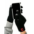 thumbnail image 6 of Adult Disney Mickey Mouse Knit Beanie Hat & Touch Screen Gloves Unisex Black Set, 6 of 7