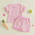 thumbnail image 5 of HCNTES Toddler Baby Easte Outfit Chenille Bunny Stripe Outfit 2 Piece Boys Outfit, 5 of 5