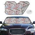 thumbnail image 2 of Balery Abstract Floral Print Car Windshield Sun Shade,Windshield Sunshade for Car Pickup Truck SUV Accessories-, 2 of 7