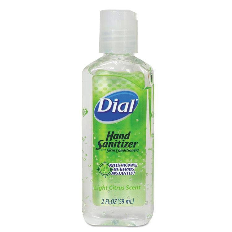 Scented Antibacterial Hand Sanitizer, 2 Oz, Light Citrus