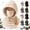 1PC Double Layer E, variant on 3-in-1 Fleece Hood for Head Face & Neck Balaclava Windproof Warm Mask Hat Integrated Polyester Plush Lining Adjustable Drawcord Winter Outdoor Men Women Single Double