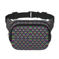 thumbnail image 1 of Disketp Mardi Gras Carnival3 Riñonera de Doble Capa, Bolsa de Cintura Ajustable para Viajes, Correr y Senderismo, Riñonera Ligera para Hombre y Mujer, 1 of 9