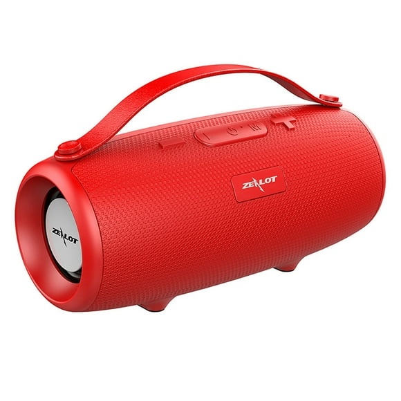 ZEALOT S34 Red Portable Wireless Hifi Speaker Bluetooth Speaker Subwoofer