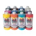 thumbnail image 1 of S&S Worldwide Color Splash! Peinture Tempera Liquide en Vrac, 12 Couleurs Vives, Bouteilles de 32 Oz, Idéale pour les Arts et l'Artisanat et l'École comme Peinture pour Affiches, pour Enfants et Adultes, Non Toxique, Ensemble de 12., 1 of 3