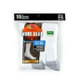 thumbnail image 4 of Fruit of the Loom Work Gear Crew Socks for Men, White, Sizes 6-12 (10-Pack), 4 of 6
