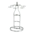 thumbnail image 2 of Estante para en 1, estante para copas, almacenamiento y exhibición, 6 vasos y 1 botella, estantes de secado de copa de hierro únicos, soporte Argén perfecl sostenedor del estante del vino, 2 of 8