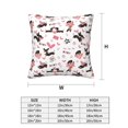 4 Pack Throw Pillow Covers Dachshund Dog Puppy No.1027 Breathable