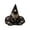 B, variant on sruoe Halloween Quilted Witch Hat, Mystical Wizard Headwear, Halloween Party Accessory, Halloween Holiday Decor for Costume Match,Themed Gathering,Shelf Display