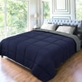 thumbnail image 1 of PiccoCasa Twin Soft Lightweight Down Alternative Comforter Dark Gray&Navy Blue, 1 of 7