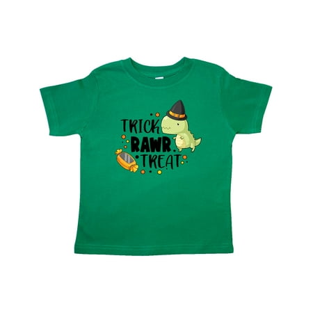 

Inktastic Halloween Trick Rawr Treat with Dinosaur Gift Toddler Boy or Toddler Girl T-Shirt