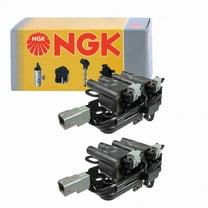 2 pc NGK 48855 Ignition Coils for 14153405 178-8351 27301-23900 84153405 920-1095 E1093 GN10416 IC683 UF-593 UF593 Spark Plug Wire Boot Fits select: 2010-2011 HYUNDAI ELANTRA TOURING