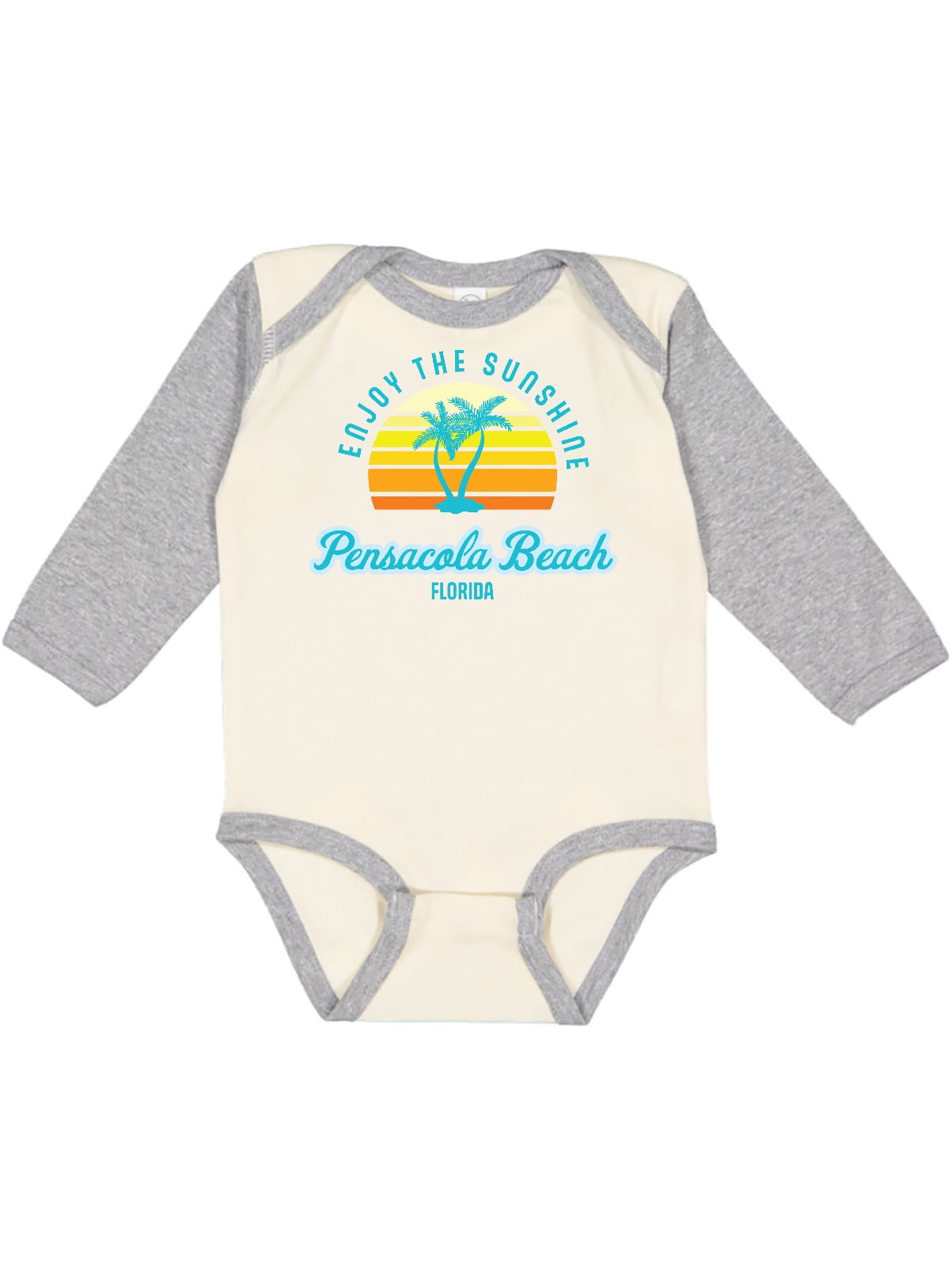 Inktastic Summer Enjoy the Sunshine Pensacola Beach Florida in Blue Gift  Baby Boy or Baby Girl Long Sleeve Bodysuit - Walmart.com