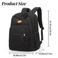thumbnail image 3 of 22L Black Backpack For School College And Travel Waterproof bag Travel Backpack Laptop Backpack Hiking Backpack Lightweight Durable Polyester Bookbag, 3 of 9
