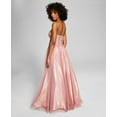 thumbnail image 4 of Bcx Womens Juniors’ Embroidered-Corset Gown, Pink/7, 4 of 4