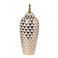 thumbnail image 3 of Jarrón de porcelana con tapa para jengibre, gran capacidad, decorativo Oro Grande, 3 of 9