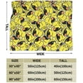 thumbnail image 3 of Rubber Duck with Sunglasses Throw Blanket Ultra Soft Warm All Season Cute Cartoon Animals Decorative Fleece Blankets for Bed Chair Car Sofa Couch Bedroom 60"X50", 3 of 6