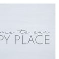 thumbnail image 3 of Stratton Home Decor Coastal White Welcome to Our Happy Place Wall Art, 3 of 6