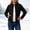 Black, variant on Gamivast Quilted Jacket for Girls-Full Zip Stand Collar Puffer Coat with Pocket Long Sleeves Lightweight Warm Casual Outerwear