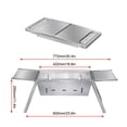 thumbnail image 2 of Saker Foldaway Charcoal Grill, Safe Stainless Steel Construction, Portable BBQ Grill for Outdoor Barbecues, Camping, Tailgating, Traveling, 2 of 12