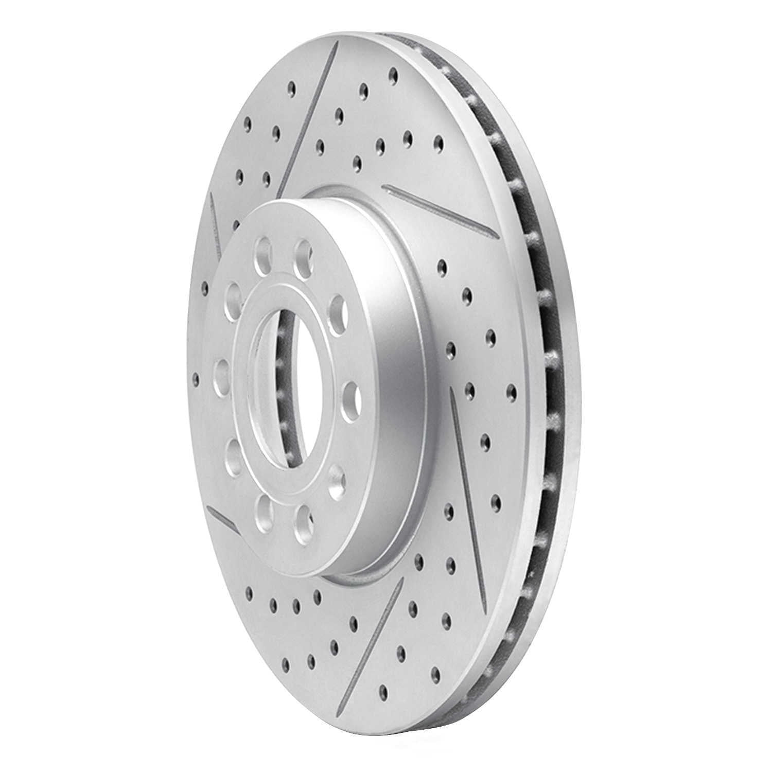 Dynamic Friction Company 830-74028L DFC Geoperformance Rotor - Drilled and Slotted