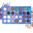 thumbnail image 5 of 28 Colors Metallic Makeup Eyeshadow Palette Matte Shimmer Pigmented Glitter Eye Shadow Palette, 5 of 5