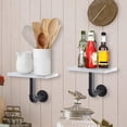 thumbnail image 2 of WZTO Floating Shelf Rack Floating Pipe Display Shelves Rustic Retro Metal Wall Shelf Organizer With Wood Planks Wall Storage Shelves for Bar delightful, 2 of 9