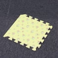 thumbnail image 2 of 30cm Square EVA Yoga Mat Floor Interlocking Mat Show Floor Yoga Fitness Gym Exercise Mat (Rural Flowers, Yellow), 2 of 9