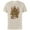 Natural, variant on Lucasfilm Indiana Jones Flaming Snake Logo - Short Sleeve Cotton T-Shirt for Adults - Customized-Natural