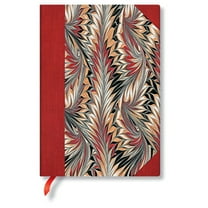 Paperblanks | Rubedo | Cockerell Marbled Paper | Hardcover | Midi | Lined | Elastic Band Closure | 144 Pg | 120 GSM (Diary)