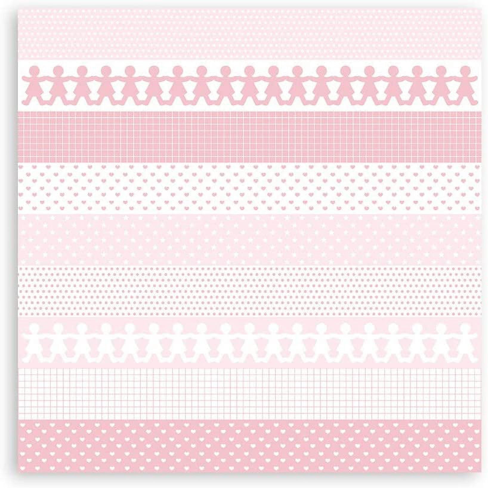Stamperia Backgrounds Double-Sided Paper Pad 12"X12" 10/Pkg-Baby Dream Pink, Day Dream