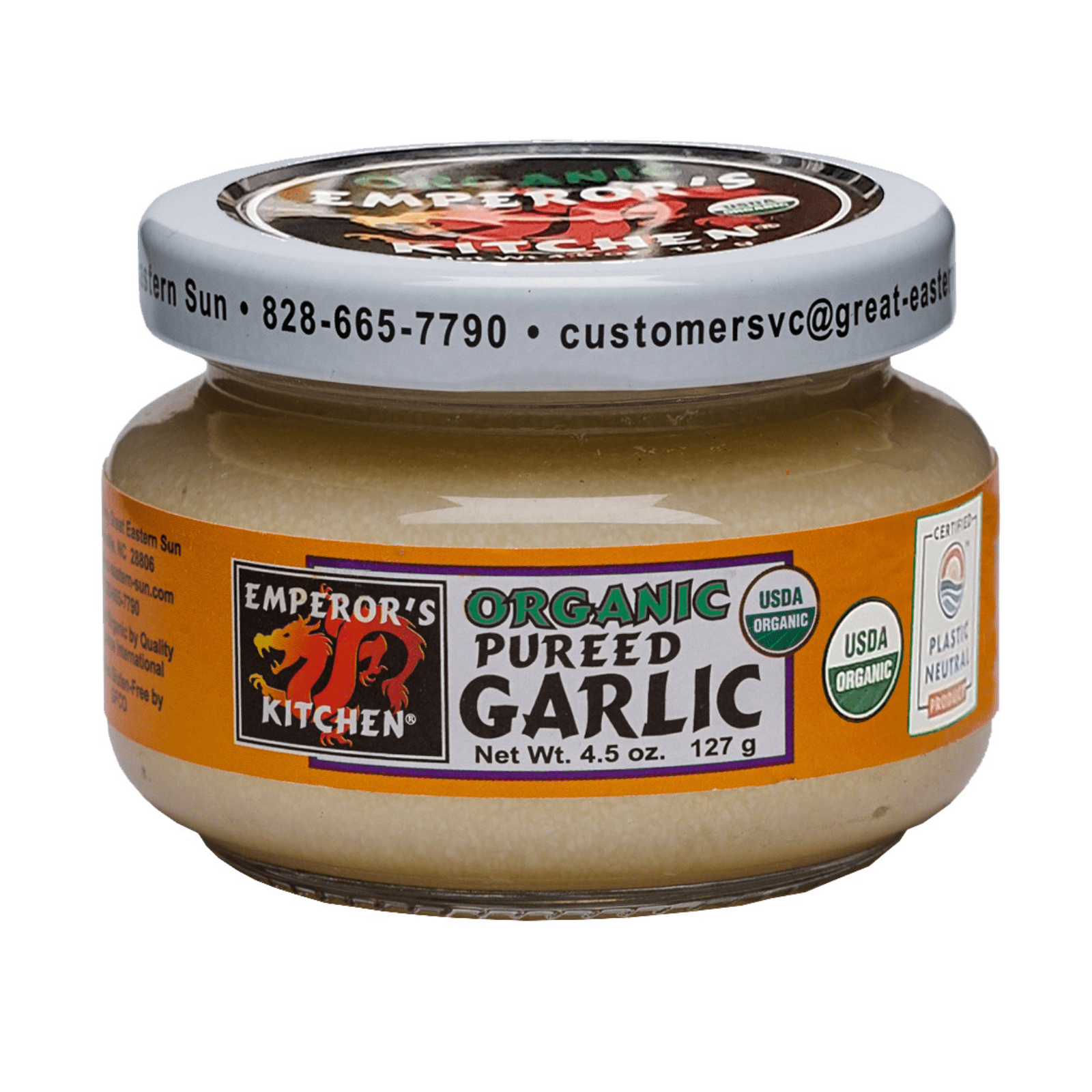 Emperor’s Kitchen Organic Pureed Garlic, 4.5 OZ