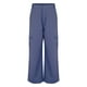 thumbnail image 4 of Pantalones cargo Prolriy para mujer, otoño e invierno, nuevos pantalones casuales, versátiles, de cintura alta, para el trabajo, pantalones holgados para mujer, pantalones de mujer, azul, talla S, 4 of 5