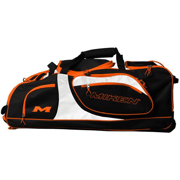 Miken Championship Wheeled Slowpitch Softball Equipment Bag (Black