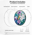 thumbnail image 2 of Acrylic Puzzles Suncatcher Window Hanging, 83 Pieces 7.4 Inch Sun Catcher Stained Glass Acrylic Puzzle Decoration for Women Men Mom Birthday Home Decor (Blossom Songbirds Animals), 2 of 7
