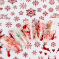 thumbnail image 4 of Christmas Nail Sticker DIY Fashion Snowflake Nail Decal Adhesive Nail Decal, 4 of 10