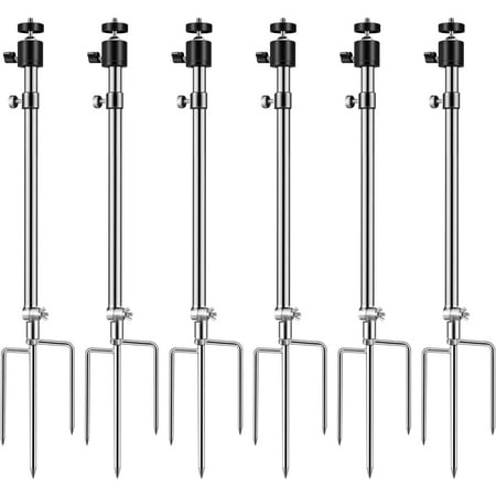 Trail Camera Holder Adjustable Ground Mount for Wildlife Cameras Universal Hunting & Trail Cameras Holder Stake 6 Pack