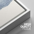 thumbnail image 4 of IDEA4WALL Framed Canvas Print Wall Art Set of 3 Blue White Grunge Geometric Pattern Abstract Shapes Cozy Neutral Modern Art Decorative Contemporary Minimal for Rooms - 16"x24"x3 White, 4 of 5