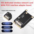 thumbnail image 1 of Placa adaptadora para tarjeta de red inalámbrica Mac OS a tarjeta elevadora MINI PCI-E, 1 of 9