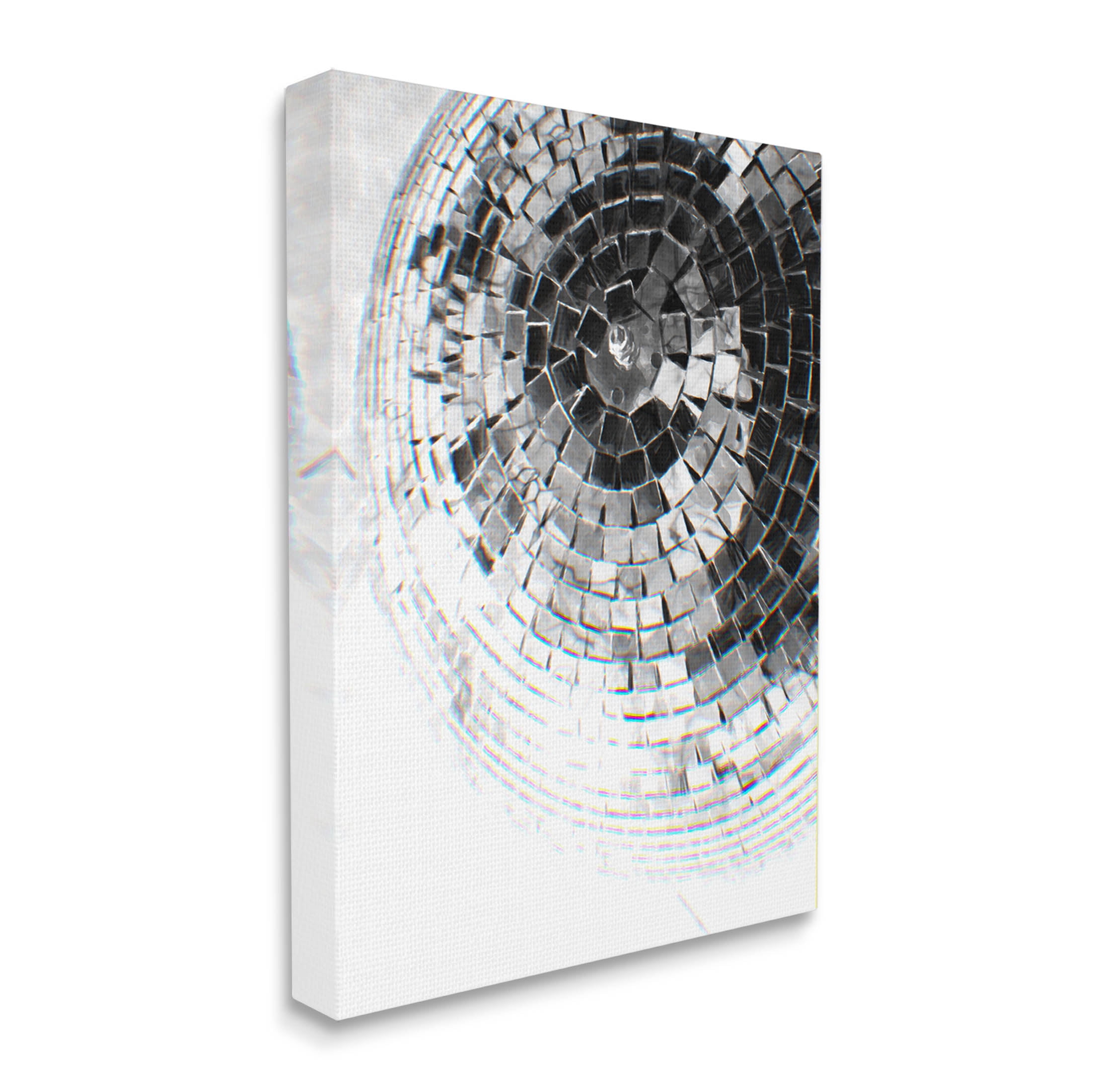 Stupell Industries Fading Disco Ball Monochrome Photography Photograph Gallery Wrapped Canvas Print Wall Art, Design by Ziwei Li