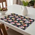 thumbnail image 6 of Placemat, Pioneer Flower Floral Print Pattern Place Mats Table Mat Set Of 2, PVC Washable Placemats for Party Kitchen Dining Decoration, 18x12 Inch, Fade Resistant, 6 of 6