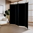 thumbnail image 2 of Gaildon 84”W×67”H 4-Pane Portable Folding Privacy Room divider,Black, 2 of 9