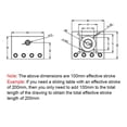 thumbnail image 5 of New CNC Linear Guide Rail Slide Stage Actuator With Nema 23 Stepper Motor 300mm, 5 of 10