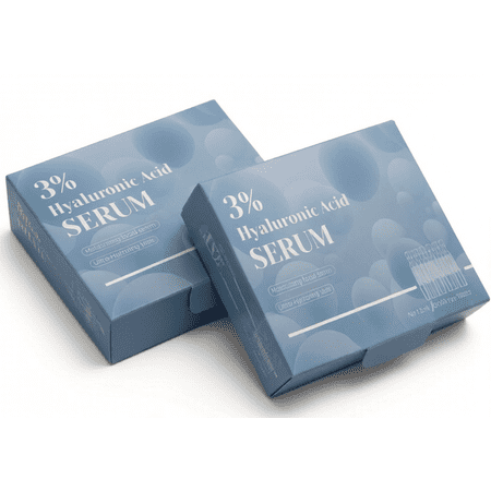 OUKEYA 3% Hyaluronic Acid Serum, 20 Single-Use Vials, Ultra-Hydrating Facial Treatment for Dry & Sensitive Skin